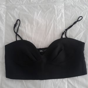 Brand new Zara bustier crop top